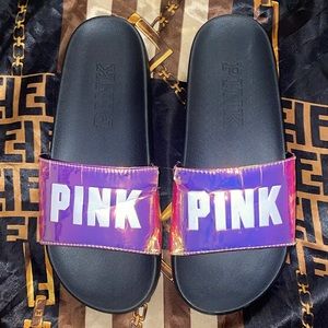 PINK Holo Slides🌈